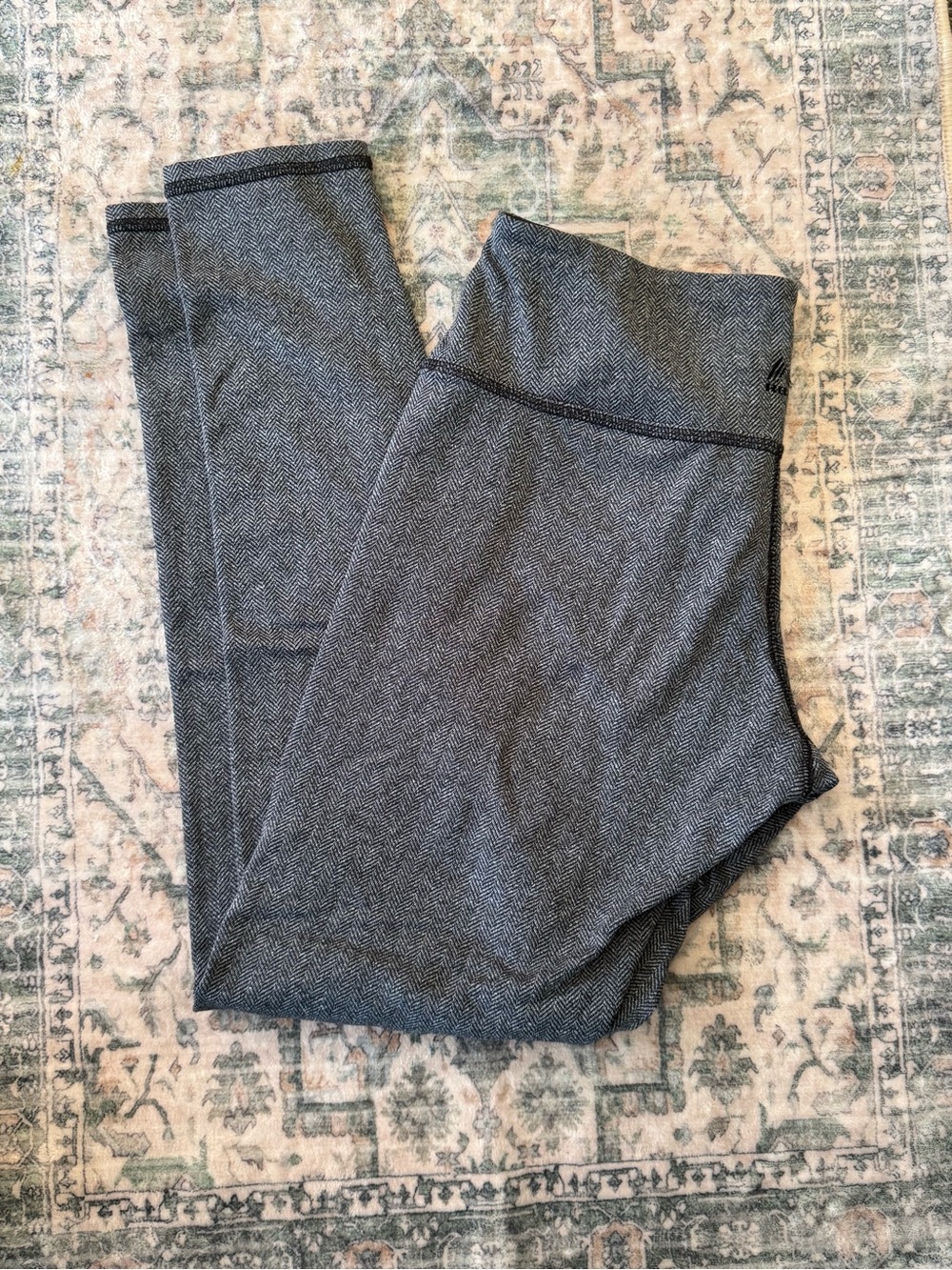 RBX Gray Herringbone Leggings
